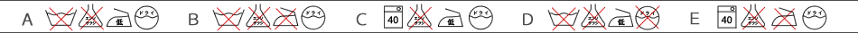 ウォッシャブル洗濯表示